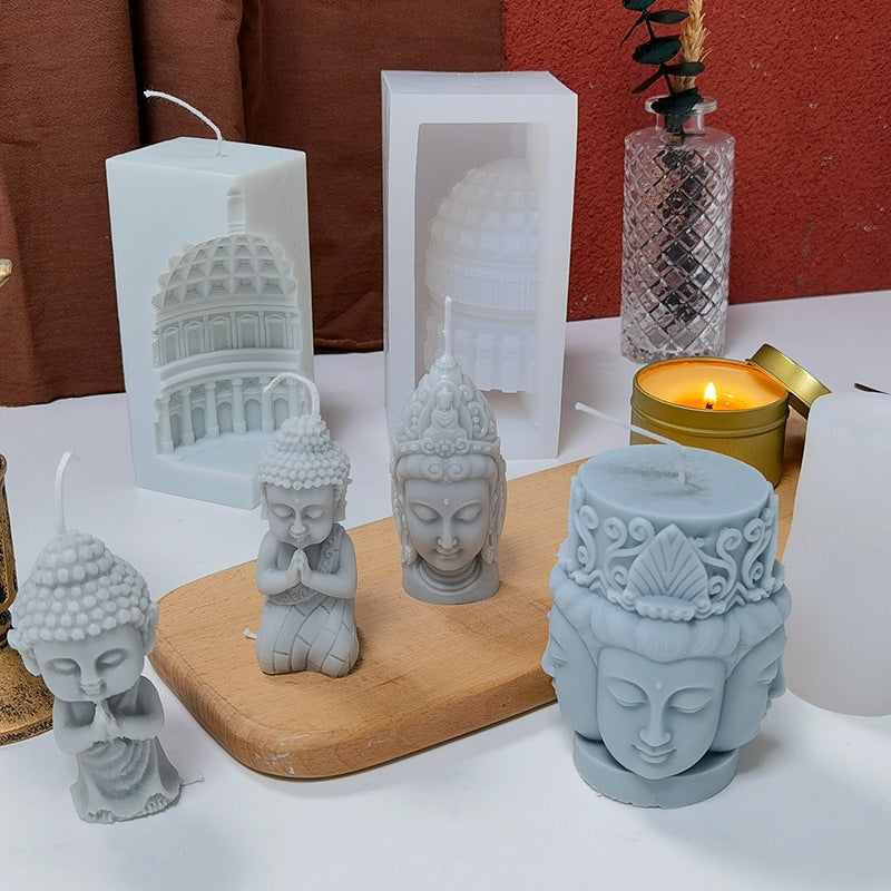 European Buddha Scented Candle Silicone Mould