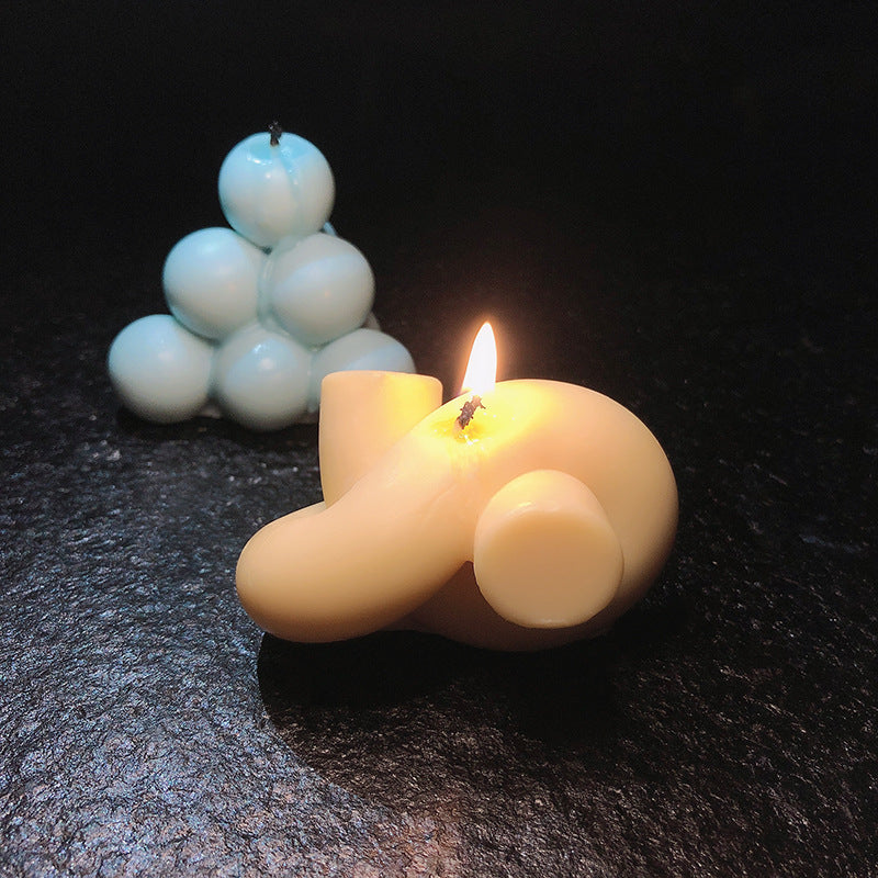 Design Sense Coil Rope Knot Magic Ball Ornament Scented Candle Silicone Mold