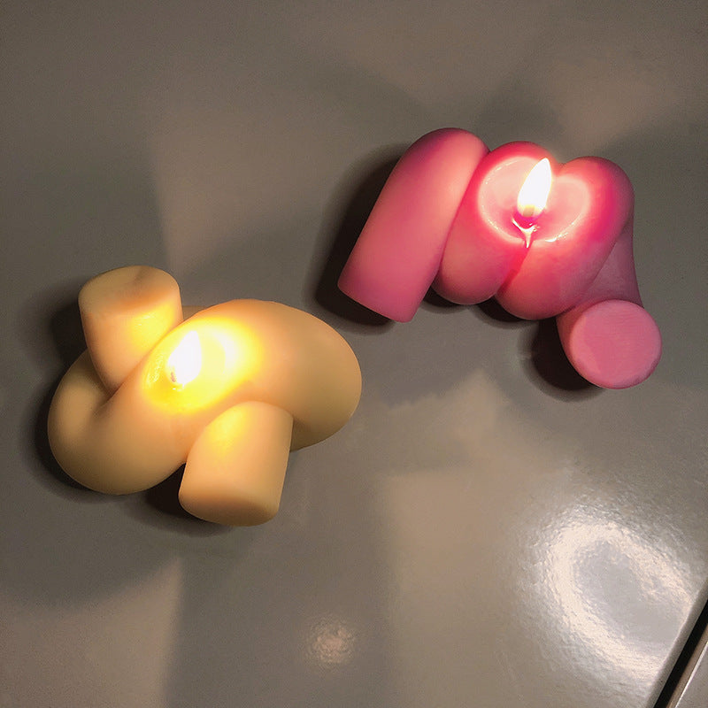 Design Sense Coil Rope Knot Magic Ball Ornament Scented Candle Silicone Mold