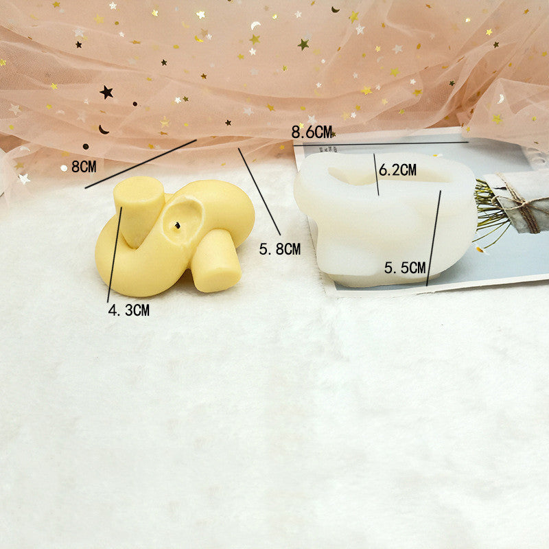 Design Sense Coil Rope Knot Magic Ball Ornament Scented Candle Silicone Mold