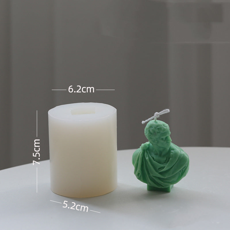 Ancient Bust Statue Decoration Scented Candle