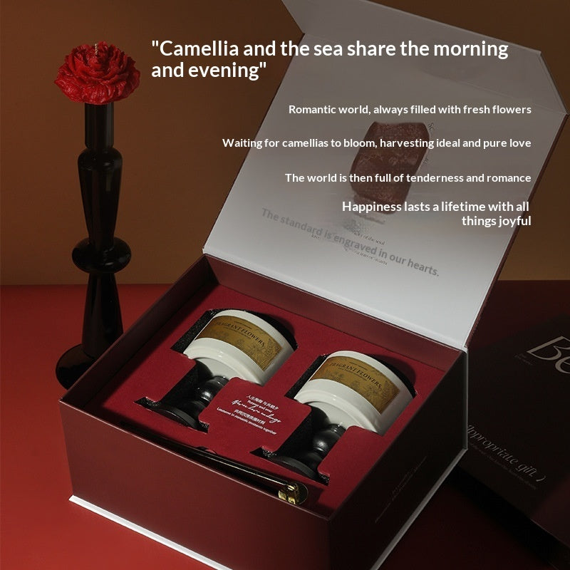 Camellia-scented Candle Gift Set For Birthdays