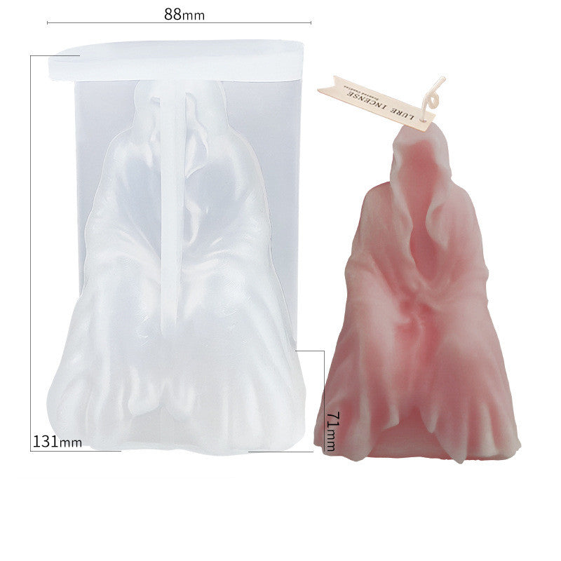 Ghost Groom Halloween Scented Candle Silicone Mold