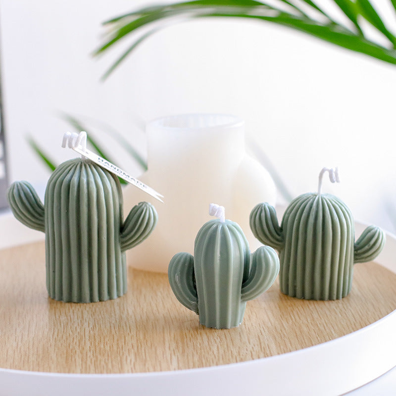 3D Cactus DIY Scented Candle Making Mold