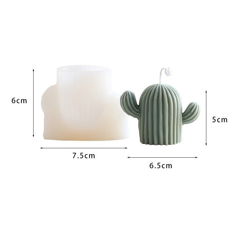 3D Cactus DIY Scented Candle Making Mold