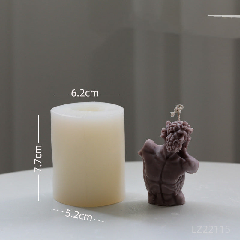 Ancient Bust Statue Decoration Scented Candle