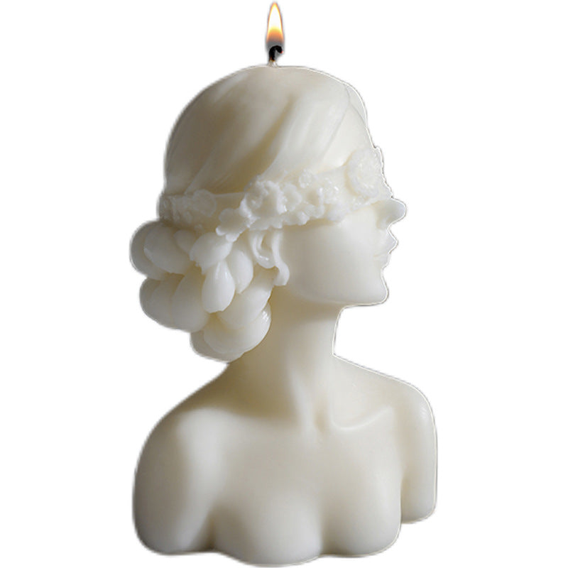 Bust Woman Do Hair Styling Home Decoration Gift Scented Candle