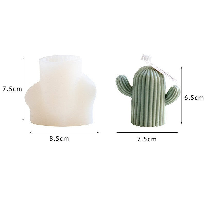 3D Cactus DIY Scented Candle Making Mold