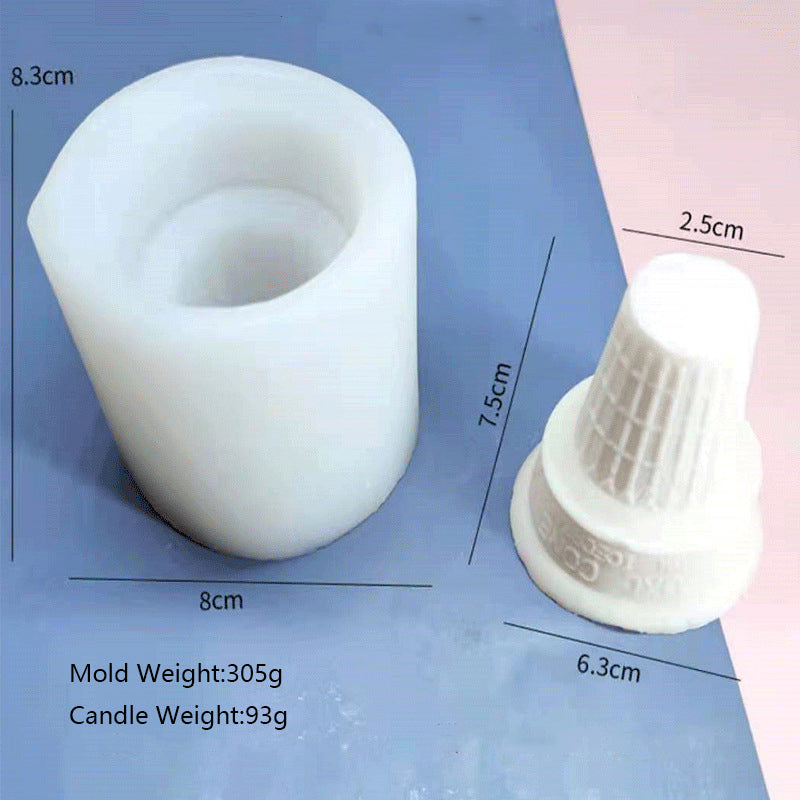 Ice Cream Crispy Cup Shaped Scented Candle Mould