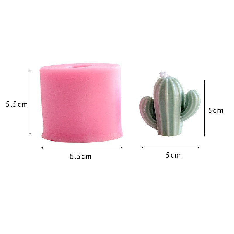 3D Cactus DIY Scented Candle Making Mold